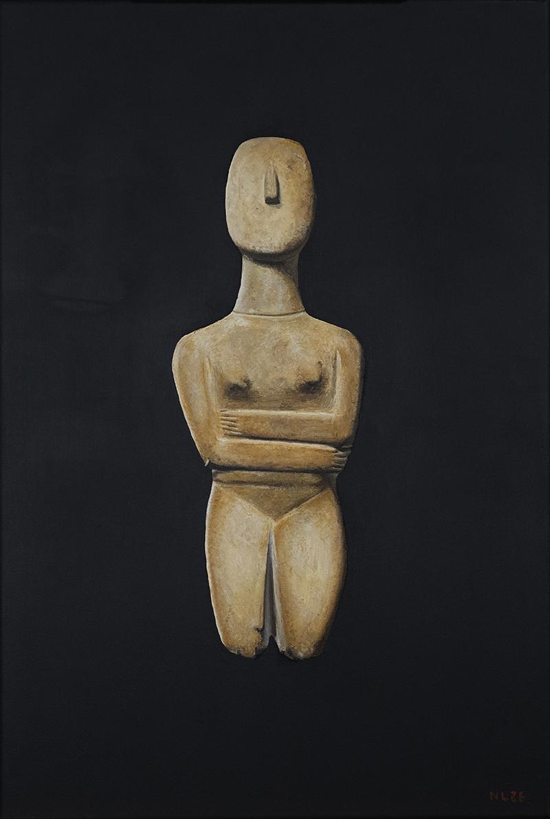 Cycladic Figure — oil painting by Nic Ledger