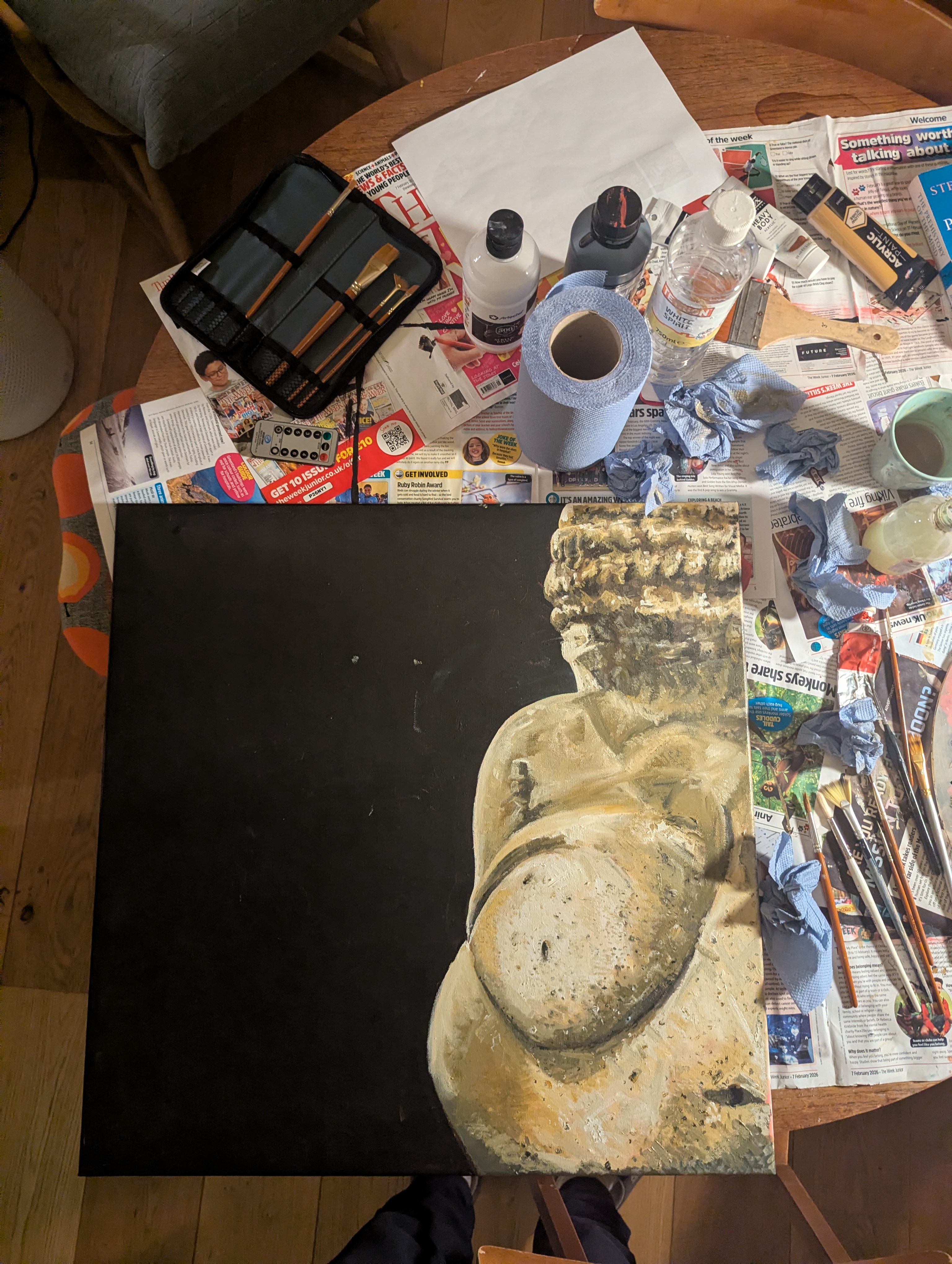 Venus of Willendorf — oil painting by Nic Ledger